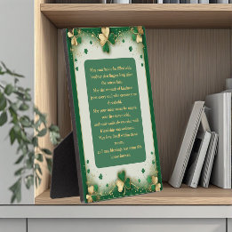 Plaque Photo Bénédictions irlandaises pour la maison et le foye