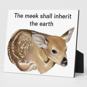 Plaque Photo Béni soient les Meek Fawn