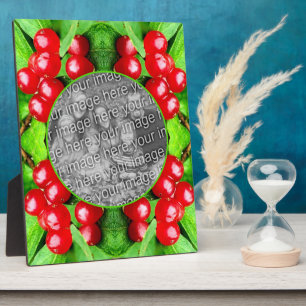 Plaque Photo Berries Rouges Avec Raindrops Nature Ajouter Votre