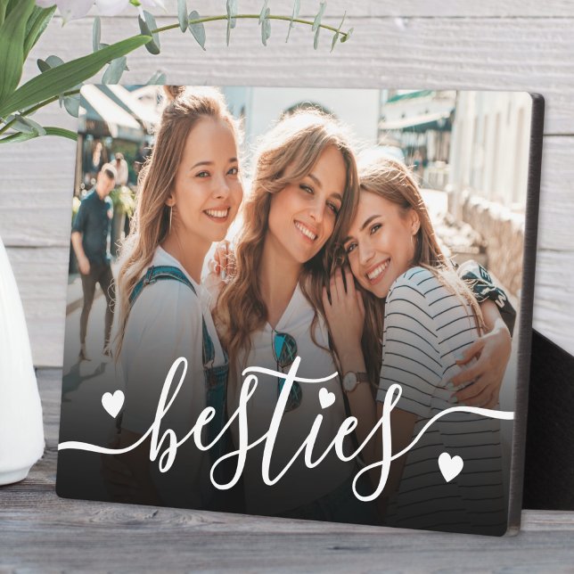 Plaque Photo Besoins personnalisés Meilleures photos d'amis (Custom Besties Best Friends Photo plaque)