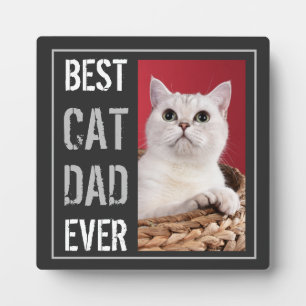 Plaque Photo Best Cat Dad Ever Photo Joyeux Anniversaire