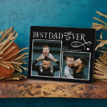 Plaque Photo  Best Dad Ever 2 Photos Heart Fathers Day Gifts<br><div class="desc">Honor the man who holds your family together with this Modern Chic Best Dad Ever Heart Photo Plaque - a keepsake designed to speak directly to his heart. Two treasured photos become a quiet reminder of moments that shaped your family, framed by elegant minimalist typography and a soft, meaningful heart....</div>