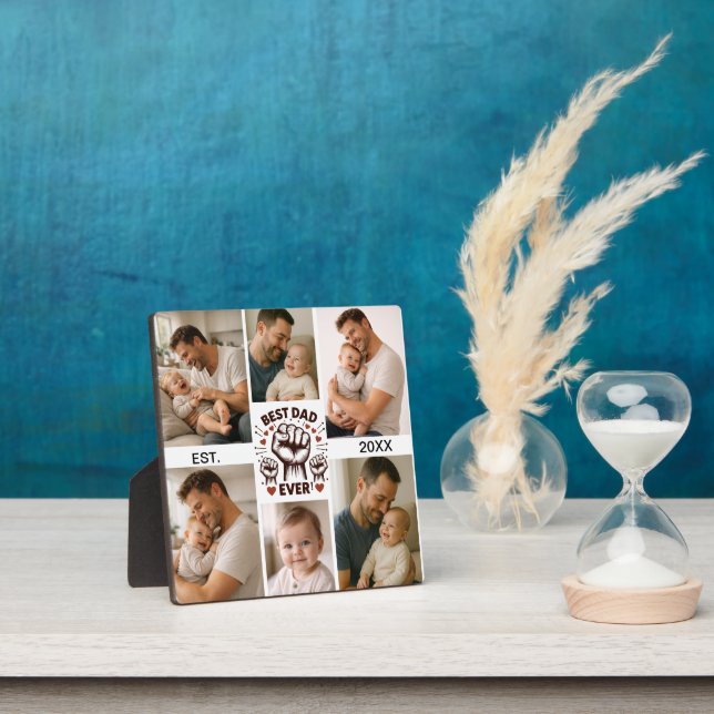 Plaque Photo Best Dad Ever Custom Photo | Personalized Father’s (Insitu)