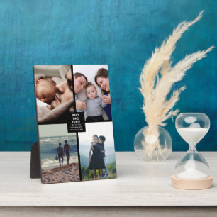 Plaque Photo Best Dad Ever Fathers Day 5x7 4 Photo Collage