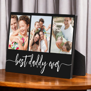 Plaque Photo Best Daddy Ever - Fête des pères Photo Collage