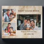 Plaque Photo Best Dads Ever 3 Fête des pères photo Cadeau<br><div class="desc">Best Dads Ever 3 Fête des pères photo Cadeau Deux Dads</div>
