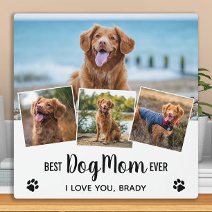 Plaque Photo Best DOG MOM Toujours tendance Collage photo