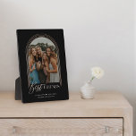 Plaque Photo Best Friends BFF Elegant Arch Frame Photo Keepsake<br><div class="desc">A special, memorable, and beautiful photo gift for the best friends. The design features a single photo layout in a modern arch design with faux rose gold concentric circle frame to display your own special sister photo. "Best Friends" is designed in a stylish and elegant faux rose gold typography. Customize...</div>