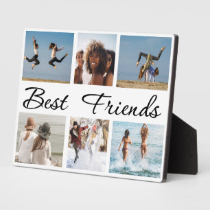 Plaque Photo Best Friends Friendship Six Photo Collage