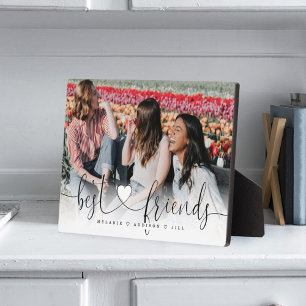 Plaque Photo Best Friends Heart Script Cadeau Pour Amis Photo