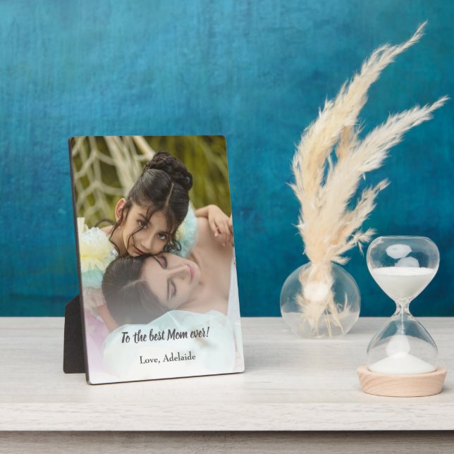 Plaque photo Best Mom Ever (Côté)