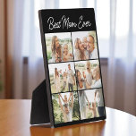 Plaque Photo Best Mom Ever Mother's Day 6 Photo Collage<br><div class="desc">Surprise Mom with a beautiful and personalized 6 photo collage plaque designed just for her. Featuring the message Best Mom Ever, this custom wooden plaque is a heartfelt way to celebrate Mothers Day or any special occasion. Printed on premium birch or maple wood, it makes a lasting keepsake for desks,...</div>