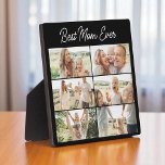 Plaque Photo Best Mom Ever Mother's Day 6 Photo Collage<br><div class="desc">Celebrate Mom with a custom 6 photo collage plaque featuring the sweet message Best Mom Ever. This personalized keepsake is the perfect Mothers Day gift to showcase favorite memories in a beautiful and meaningful way. Upload six special photos and create a one of a kind display that will remind her...</div>