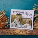 Plaque Photo Best Mom Ever Photo Heart Dog Mothers Day Gifts<br><div class="desc">Celebrate the woman whose heart is full of fur, paw prints, and unconditional love. This Best Dog Mom Ever Heart Photo Plaque is a sentimental tribute to the bond she shares with her pup - the walks at sunrise, the cuddles on quiet nights, the loyalty, joy, and comfort only a...</div>