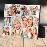 Plaque Photo Besties Bestfriends Modern Simple 9 Images Collage<br><div class="desc">Ajoutez neuf (9) photos personnalisées de vous et de votre/vos meilleur(s) ami(s). Ajoutez vos photos et si nécessaire,  démasquez le groupe de photos et le cadre,  ajustez l'image sur le cadre,  puis cliquez sur masque.</div>