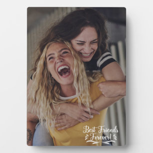 Plaque Photo Besties Script superposition Amitié Photo