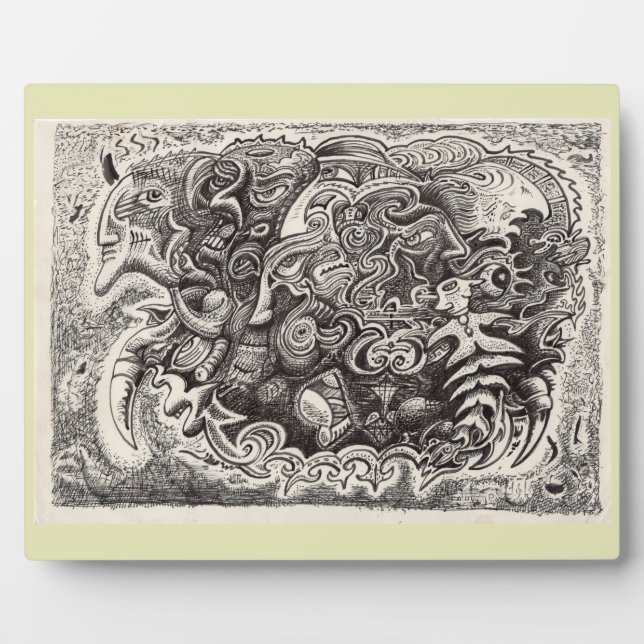 Plaque Photo Bête hybride (Devant)