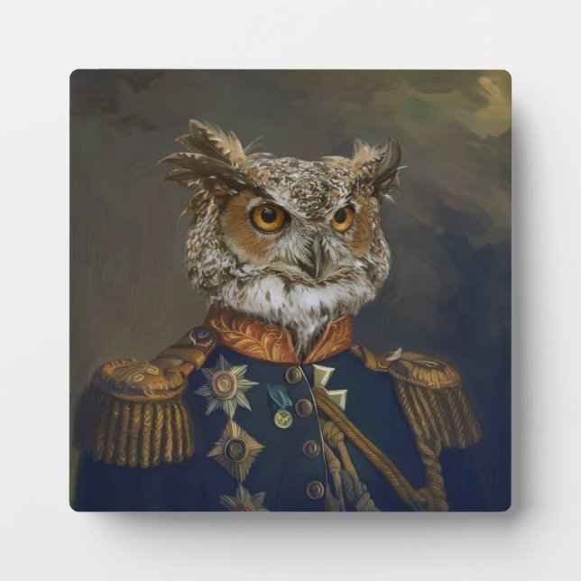 Plaque Photo Bêtes nobles - Dandy Owl (Devant)