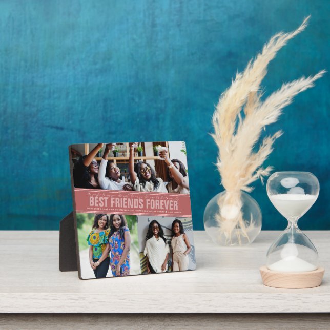 Plaque Photo BFF Meilleures Amies | Collage de Photos (Insitu)