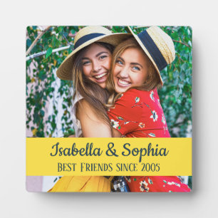 Plaque Photo BFF Meilleurs amis tendance photo personnalisée mo