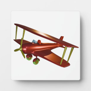 Plaque Photo Bi-avion rouge amusant Aviation Aérospatiale Vol