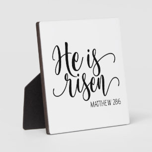 Plaque Photo Bible Verset Tablette Inspirationnel Il est Ressus