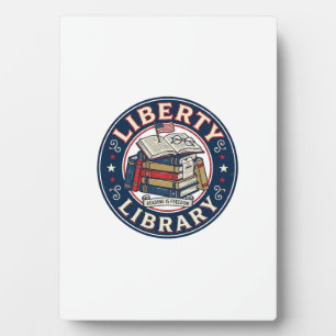 Plaque Photo Bibliothèque de la Liberté Patriotique Patriotique