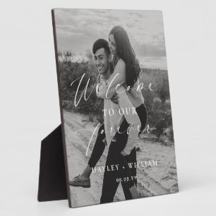 Plaque Photo Bienvenue À Ellesmere, Notre Mariage Éternel