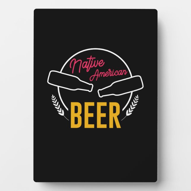 Plaque Photo Bière amérindienne (Devant)
