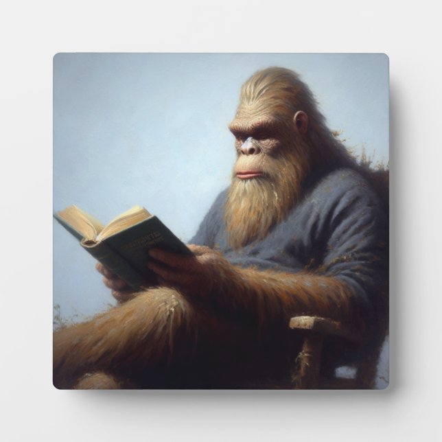 Plaque Photo Bigfoot en lecture (Devant)