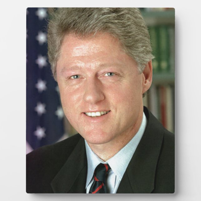 Plaque Photo Bill Clinton (Devant)