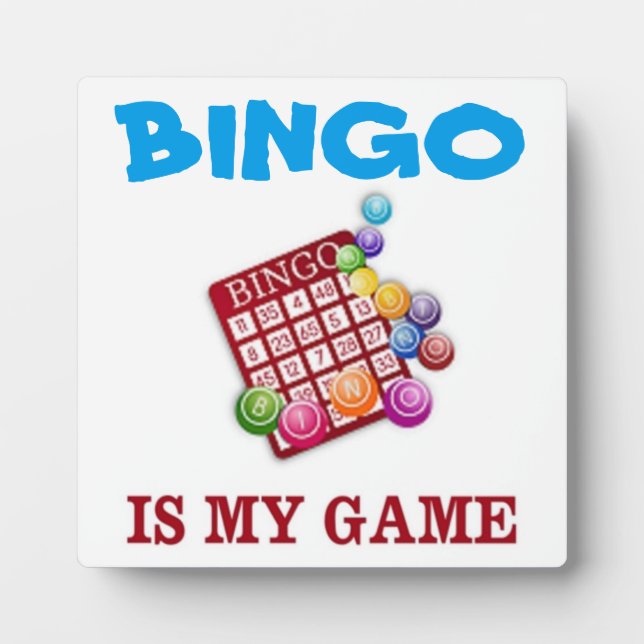 PLAQUE PHOTO BINGO EST MON JEU (Devant)