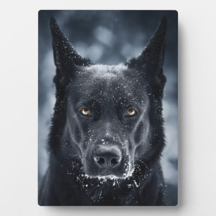 Plaque Photo Black German Shepherd
