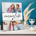 Plaque Photo Black Hashtag Momlife 2 Photos Personnalisées<br><div class="desc">Découvrez la beauté et l'humour de la maternité avec le hashtag noir Momlife 2 Photos Plaque personnalisée. Ce design noir élégant présente l'emblématique légende "#Momlife" ainsi que deux emplacements photo personnalisables pour afficher vos moments les plus chers. Parfait comme un ajout élégant à votre maison ou comme un cadeau sincère...</div>