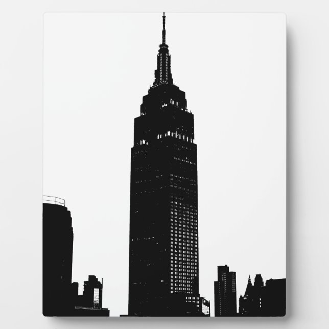 Plaque Photo Black & White Pop Art New York (Devant)