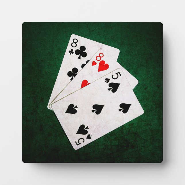 Plaque Photo Blackjack 21 point - Huit, Huit, Cinq (Devant)