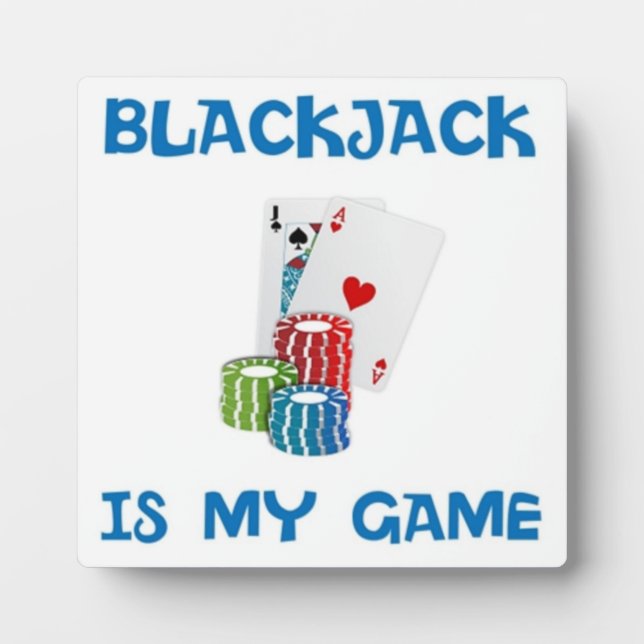 PLAQUE PHOTO BLACKJACK EST MON JEU (Devant)