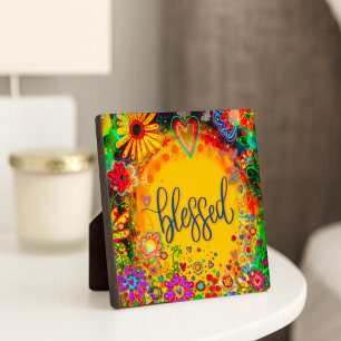 Plaque Photo Blessé Joli Floral Inspiration Whimsical Easel