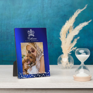 Plaque Photo Bleu brillant