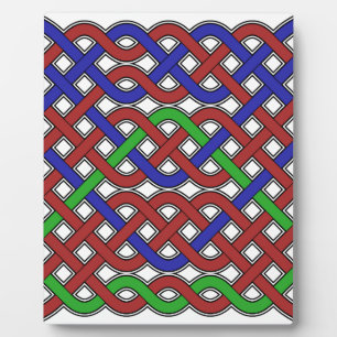 Plaque Photo Bleu, vert et rouge céleste noeuds