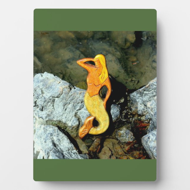 Plaque Photo blonde lookout mermaid (Devant)