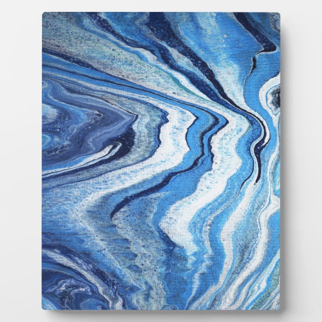 Plaque Photo Blue Geode Sparkle (Devant)