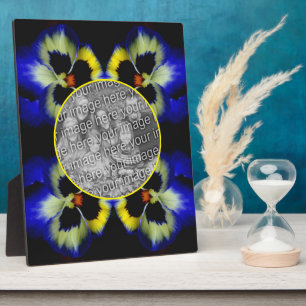 Plaque Photo Blue Pansy Flower Ajoutez Votre Propre Photo