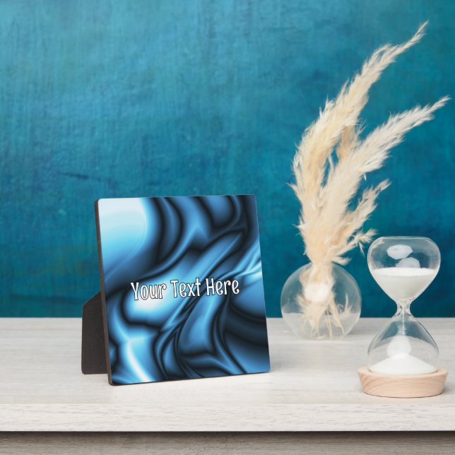 Plaque Photo Blue Silk wave (Insitu)