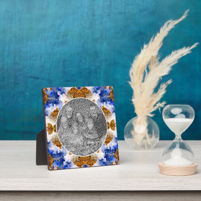 Plaque Photo Blue Sky Clouds Abstrait Ajouter Votre Photo (Insitu)