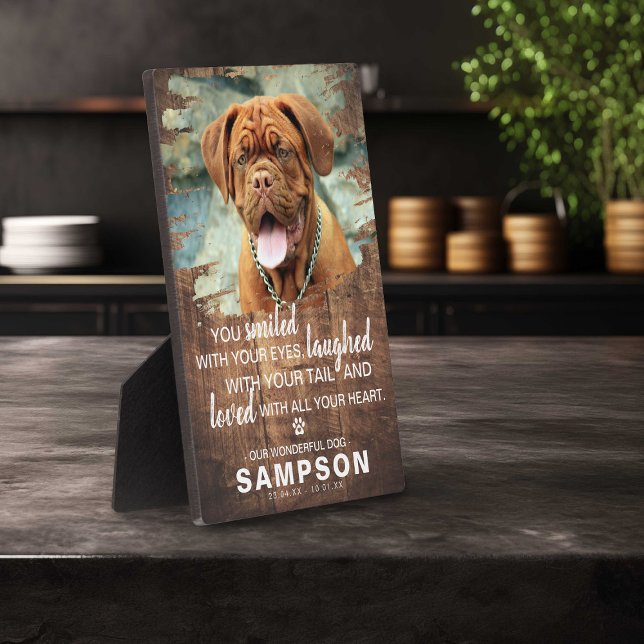 Plaque Photo Bois rustique en détresse Souvenir de photo de mém (Créateur téléchargé)