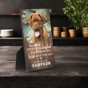 Plaque Photo Bois rustique en détresse - Souvenir photo commémo