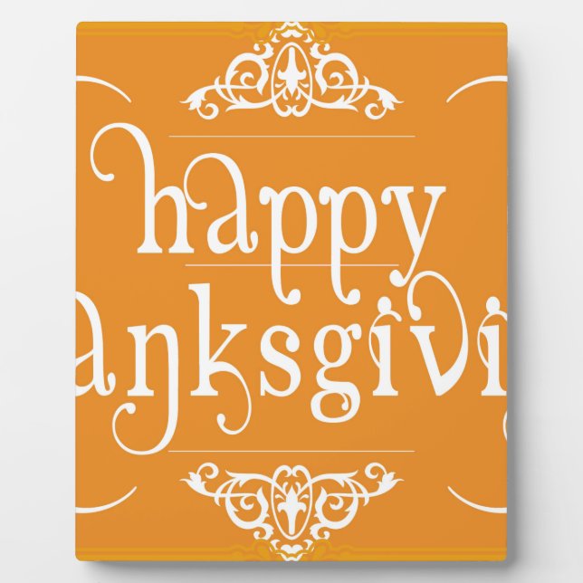 Plaque Photo bon thanksgiving élégant (Devant)