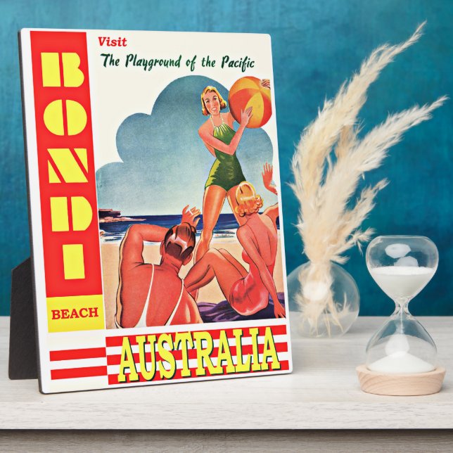 Plaque Photo Bondi Beach, Australia, (Côté)