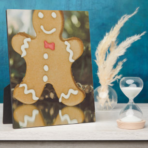 Plaque Photo Bonhomme en pain d'épice de Noël